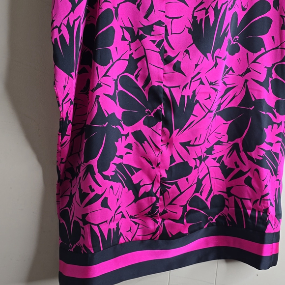 MICHEAL Micheal Kors Palm Print Faux Wrap Midi Skirt 12 - Picture 13 of 13